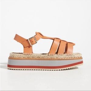 NWOT Anthropologie Platform Sandals